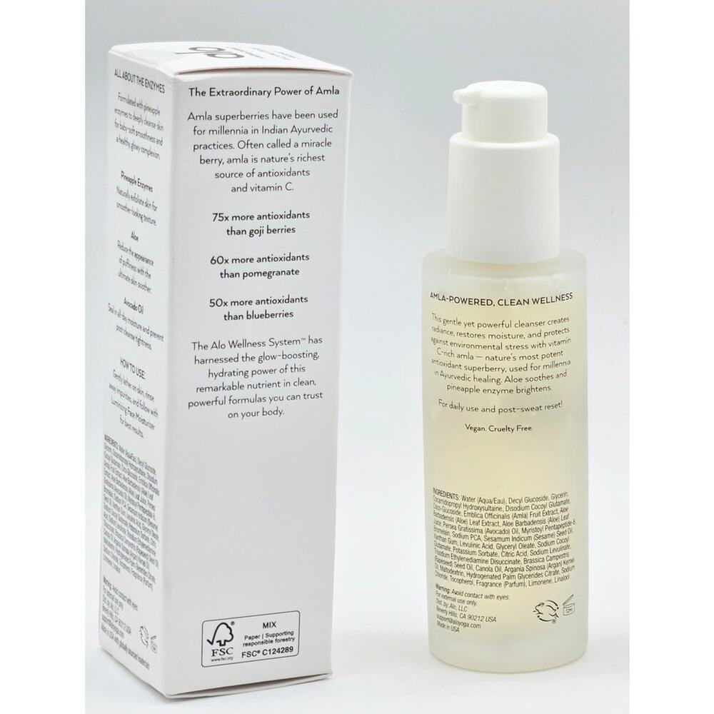 ALO GLOW SYSTEM Enzyme Facial Cleanser 3.2oz/ 95mL -NIB - Picture 2 of 5